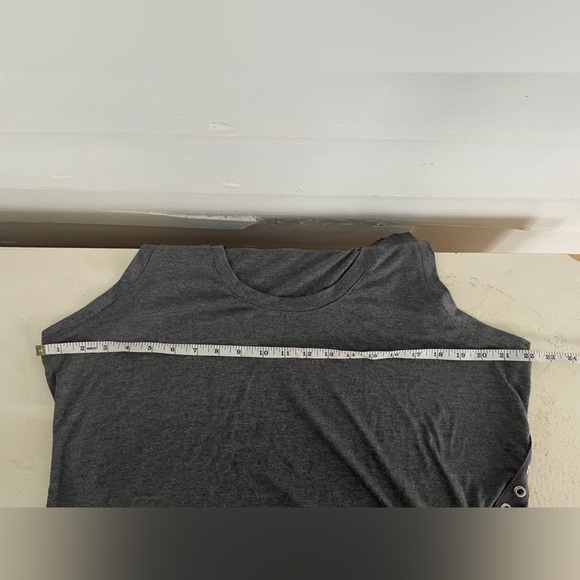 3/25 Dark Grey Maurice’s Tank Top with Metal Circle Detail - Picture 5 of 8